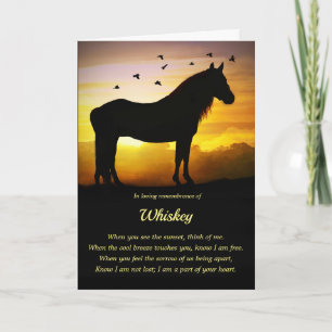 Carte Sympathie du cheval Cheval Spirituel Nom