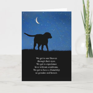 Carte Sympathie du chien Paroles de coeur spirituelles