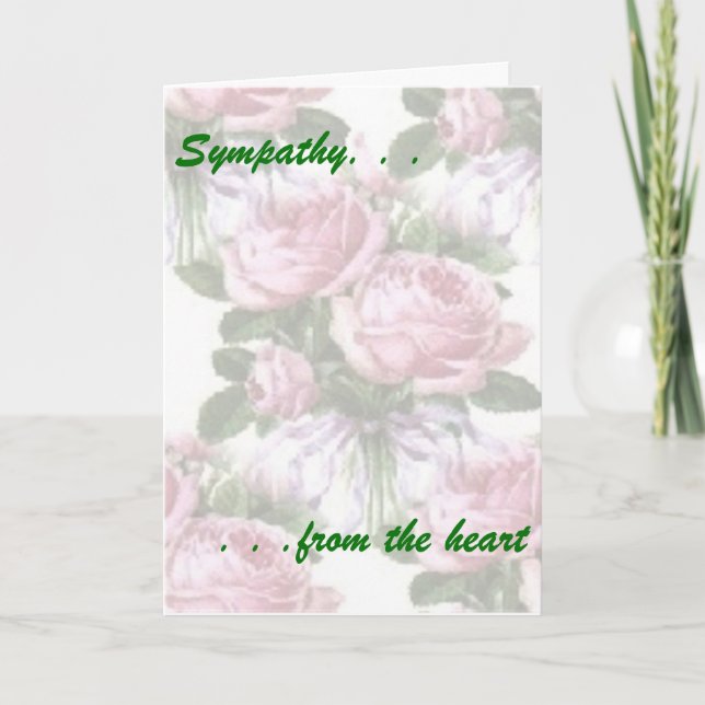 Carte Sympathie du coeur (Devant)