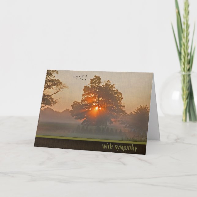 Carte Sympathie du lever du soleil (Devant)