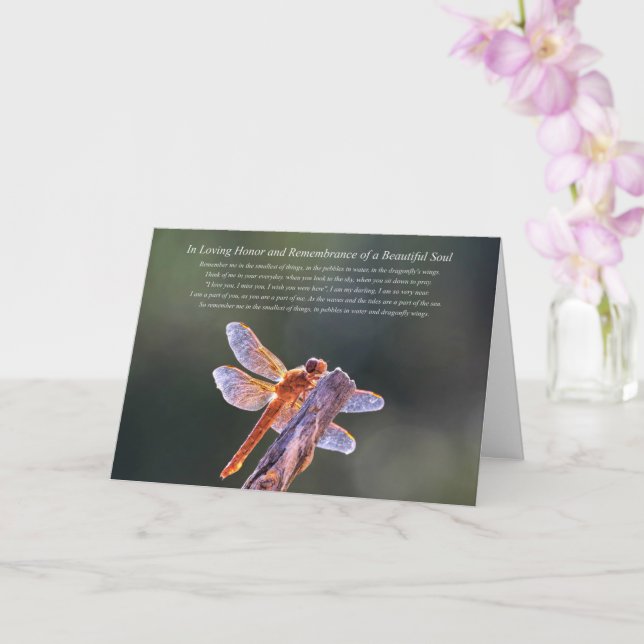 Carte Sympathie du souvenir Sympathie Spirituelle Mémori (Orchidée)