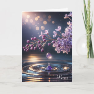 Carte Sympathie Lilac Dewdrop