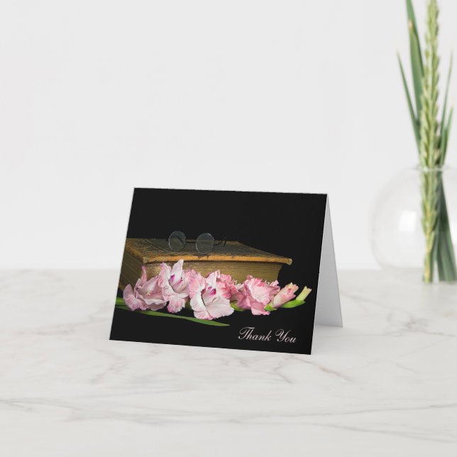 Carte Sympathie Merci Gladiolus (Devant)