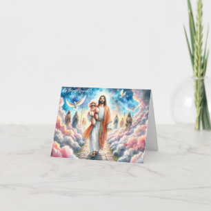 Carte Sympathie numérique pour la perte de chien-Jésus a