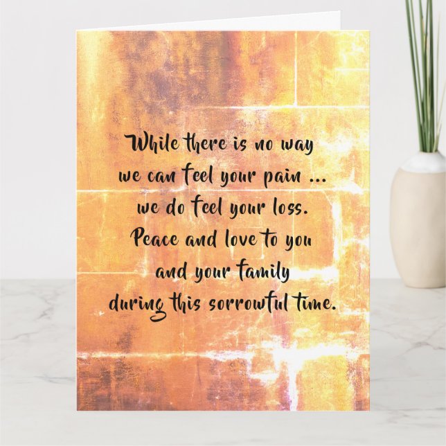 Carte Sympathie par dalDesignNZ (Devant)