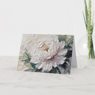 Carte Sympathie Peine blanche Peine Impasto Peinture