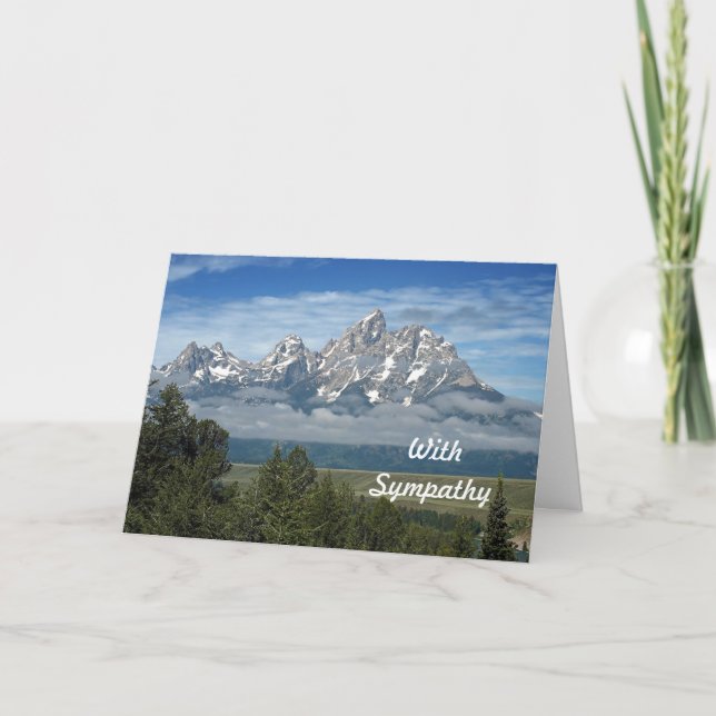 Carte Sympathie photo des monts Majestic Teton (Devant)
