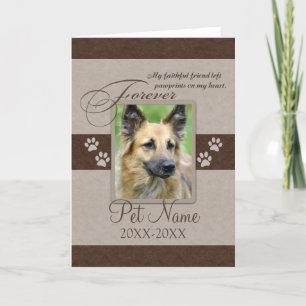 Carte Sympathie pour animal de compagnie