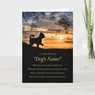 Carte Sympathie pour chien Yorkie Yorkshire Terrier Nom