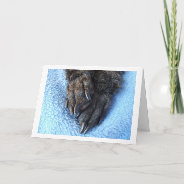 Carte Sympathie Pour La Perte De Pâtes De Poodle Animaux (Devant)