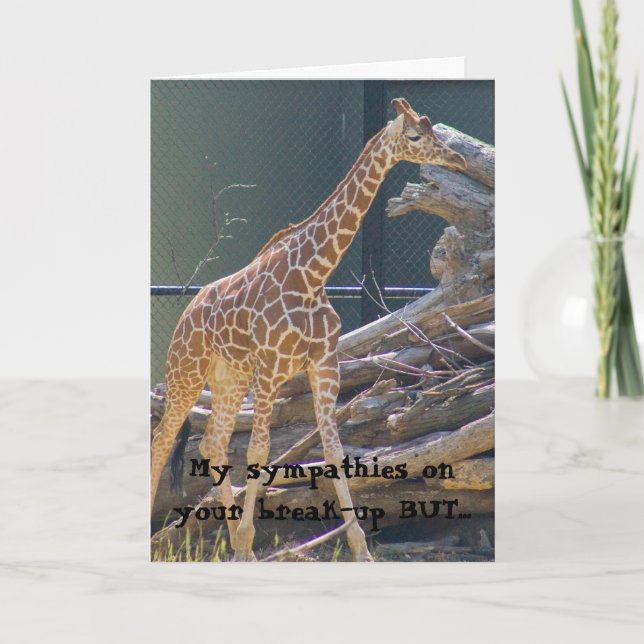 Carte sympathie pour votre rupture (Devant)