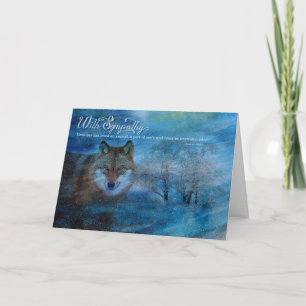 Carte Sympathie Zoo Animal Perdre Le Loup Bleu