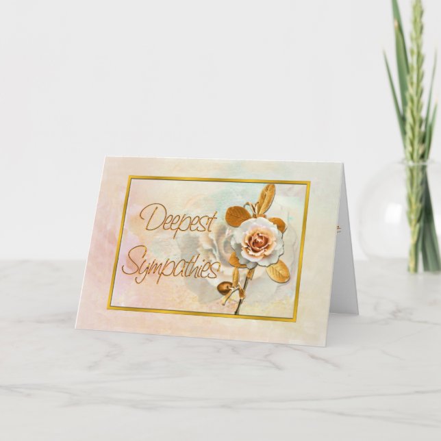 Carte Sympathique Avec Un Beau Rose