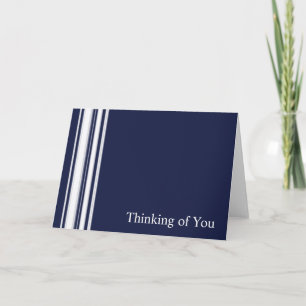 Carte Sympathique Blue Stripes