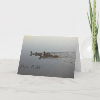 Carte Sympathique Canards Paisibles Inspirants Ond