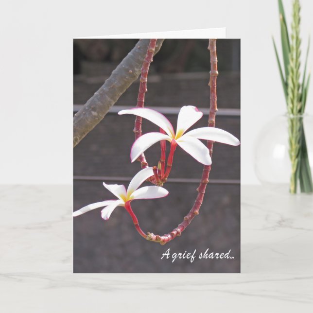 Carte Sympathique - Fleurs tropicales (Devant)