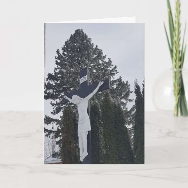 Carte Sympathique "Winter Crucifix" (Devant)