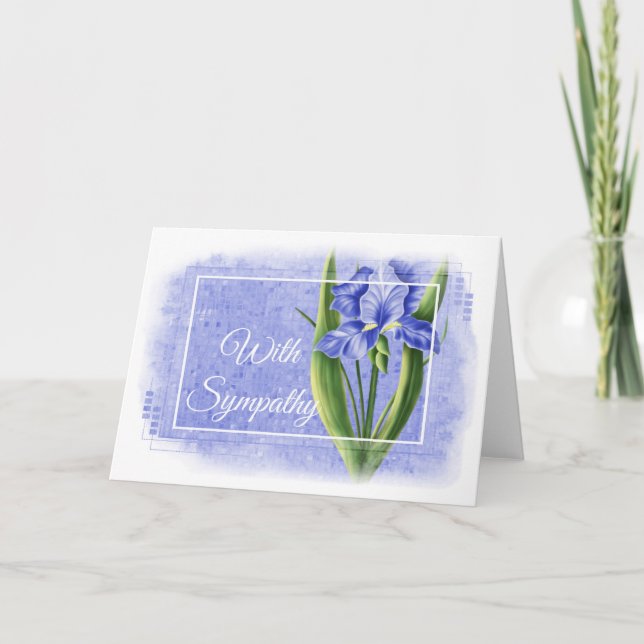 Carte Sympathy - Blue Iris d1 (Devant)