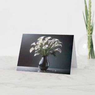 Carte Sympathy Calla Lily Bouquet