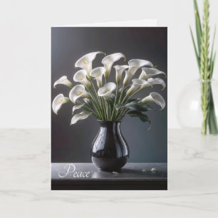 Carte Sympathy Calla Lily Bouquet