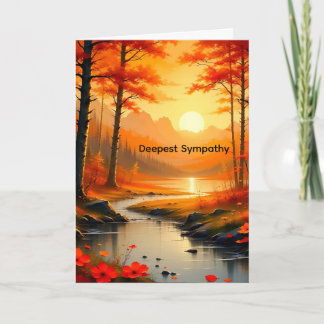 Carte Sympathy Card for a Mom with Sunset