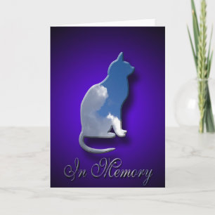 Carte Sympathy Cat Perte de chat d'animal
