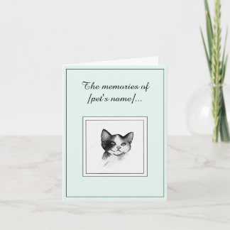 Carte Sympathy Chat Shorthair Cute