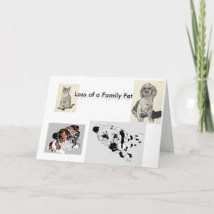 Carte Sympathy Family Pet