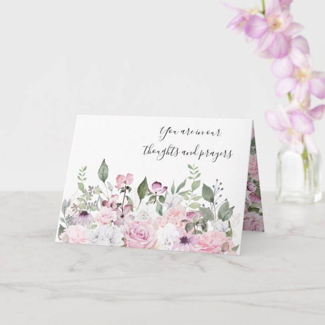 Carte Sympathy Floral (Orchidée)