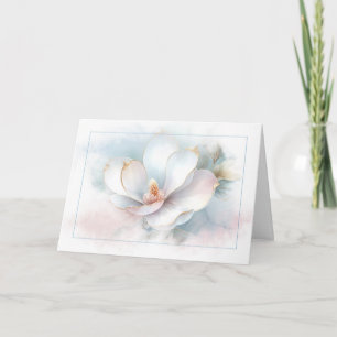 Carte Sympathy Magnolia Flower Abstrait