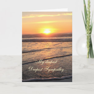 Carte Sympathy Ocean plage et coucher de soleil