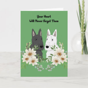 Carte Sympathy pour animaux de compagnie Black and