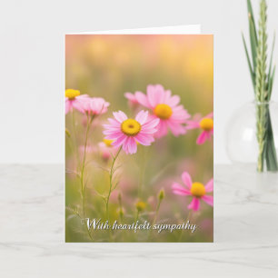 Carte Sympathy Rose Daisies