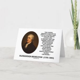 Carte Système de Hamilton ne pas être parfait une bonne