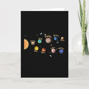 Carte Système solaire Planètes Enfants Connaissances Esp