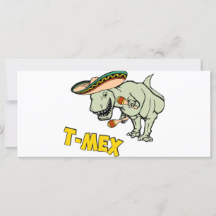 Carte T-Mex T-Rex Mexicain Tyrannosaurus Dinosaur
