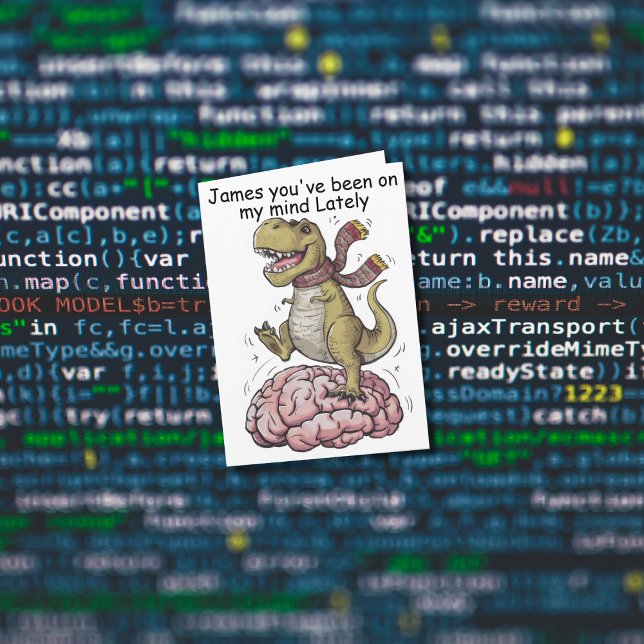 Carte T-Rex debout sur le cerveau (Créateur téléchargé)