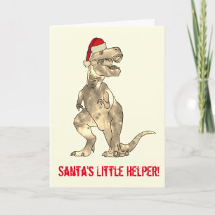 Carte T-Rex - devis Père Noël