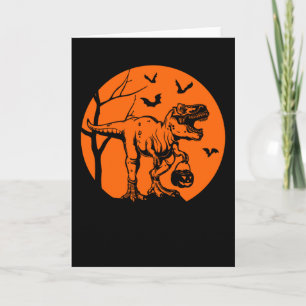 Carte t rex halloween dinosaure cadeau pour lui