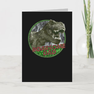Carte T-rex Roarsome Papa Retro
