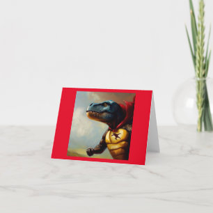 Carte T Rex Superhero