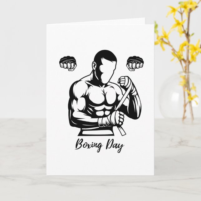 Carte T-Shirt de boxe (Fleur jaune)