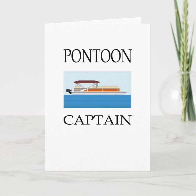 Carte T-Shirt de capitaine de ponton (Devant)