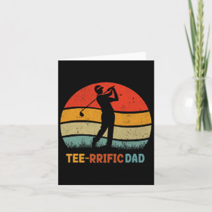 Carte T-shirt de golf Papa Fête des Pères Golf rétro 70s