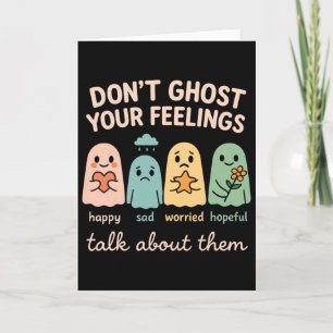 Carte T-shirt de psychologue scolaire Halloween N'abando