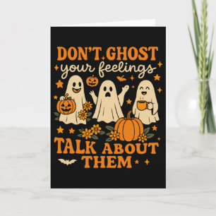 Carte T-shirt de psychologue scolaire Halloween Ne hante