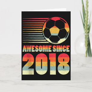 Carte T-shirt drôle depuis 2018 pour le 8e anniversaire 