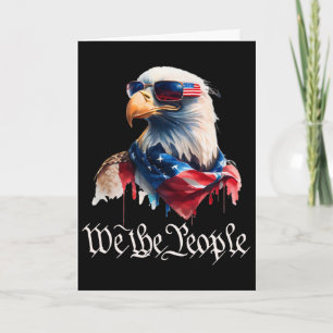 Carte T-shirt drôle pour hommes 4 juillet We The People 