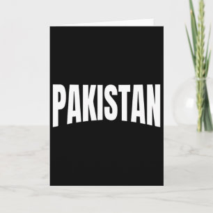Carte T-shirt Jersey pour supporter de l'équipe Pakistan