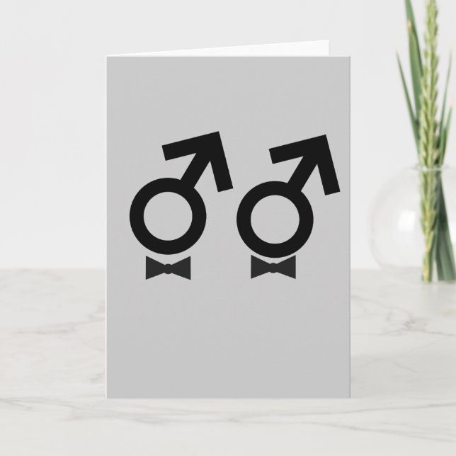 Carte T-shirt mariage gay (Devant)